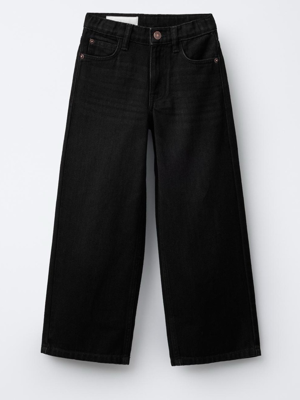 ZARA BLACK RELAXED OVERSIZED DENIM JEANS